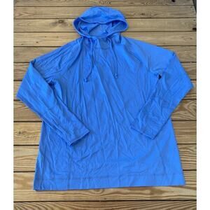Bloq UV Hooded Top Size Medium Men’s Blue Pullover